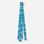 Blauwe zee Water Stropdas (Voorkant)