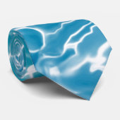 Blauwe zee Water Stropdas (Opgerold)