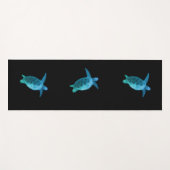 Blauwe Zeeen schildpad Yogamat (Voorkant (horizontaal))