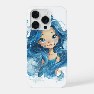 Blauwe Zeemeermin  iPhone 15 Pro Hoesje