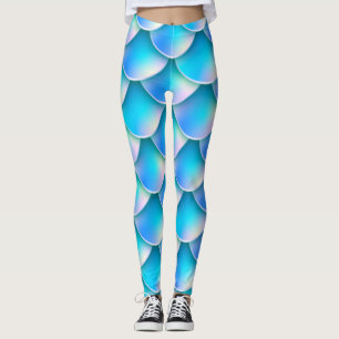 blauwe zeemeermin leggings