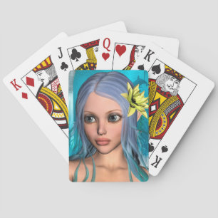 Blauwe Zeemeermin Pokerkaarten