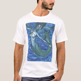 blauwe zeemeermin t-shirt