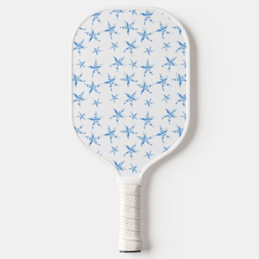 Blauwe zeemuizen pickleball paddle (Voorkant)