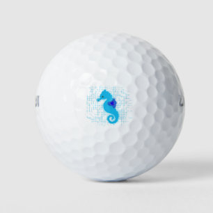 Blauwe Zeepaard Op Versleten Achtergrond Golfballen