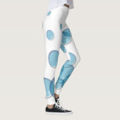 Blauwe zeepbellen leggings (Rechts)