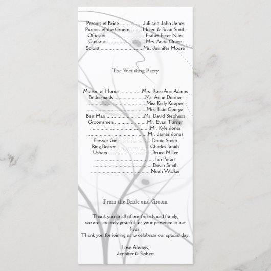 Blauwe zeesterren met zilveren koraal bruiloft pro programma (Achterkant)