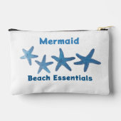 Blauwe zeesterren strand Essentials nautisch wit Etui (Achterkant)