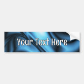 Blauwe Zijde golf Bumpersticker (Voorkant)
