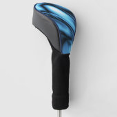 Blauwe Zijde golf Golfheadcover (Schuin)