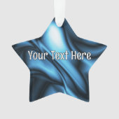 Blauwe Zijde golf Ornament (voorkant)