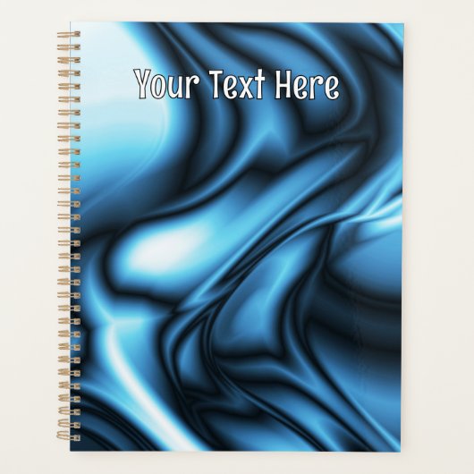 Blauwe Zijde golf Planner (Voorkant)