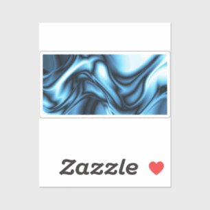 Blauwe Zijde golf Sticker