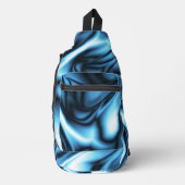 Blauwe Zijde Sling Bag (Voorkant)