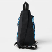Blauwe Zijde Sling Bag (Achterkant)