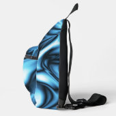 Blauwe Zijde Sling Bag (Rechts)