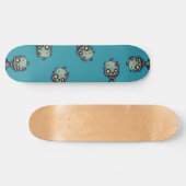 Blauwe zombie skateboard (Horizontaal)