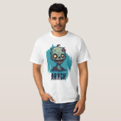 Blauwe zombie t-shirt (Voorkant volledig)