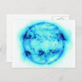 Blauwe zon briefkaart (Voorkant / Achterkant)