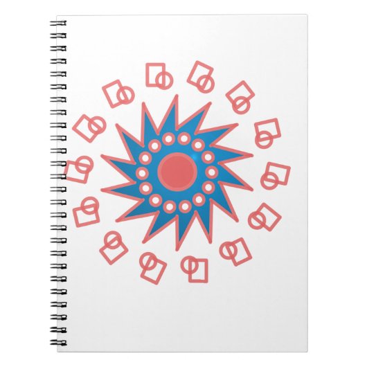 Blauwe zon notitieboek (Voorkant)