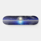 Blauwe zon skateboard (Horizontaal)
