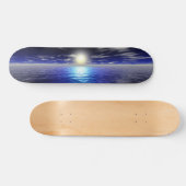 Blauwe zon skateboard (Horizontaal)