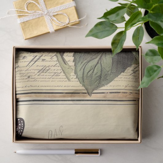 Blauwe zonnebloem en vlinderbloem tissuepapier (Geschenk)