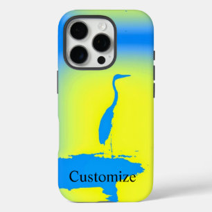 blauwe zonnebrand iPhone 16 pro hoesje
