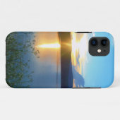 Blauwe zonsondergang op het meer Case-Mate iPhone case (Achterkant (horizontaal))