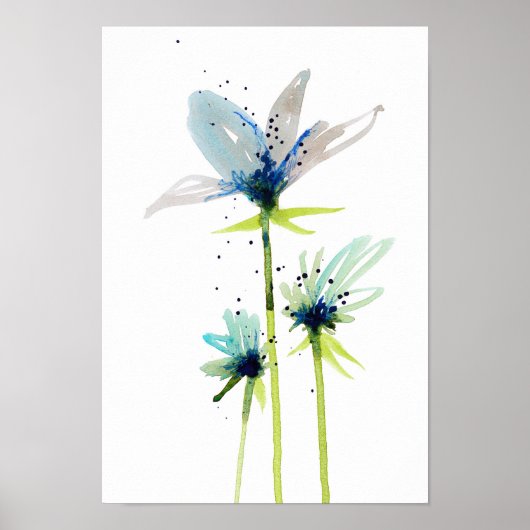 Blauwe zussen poster (Voorkant)