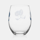 blauwe zwanen set / Blauwe glazen set (Rechts)