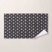 BLAUWE ZWARTE HAMPTONS STIJL BATHROOM TOWEL SET BAD HANDDOEK (Handdoek)