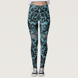 blauwe zwarte legging lang tiener