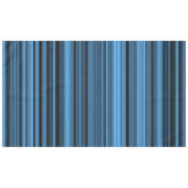 Blauwe zwarte strepen tafelkleed (Voorkant (Horizontaal))