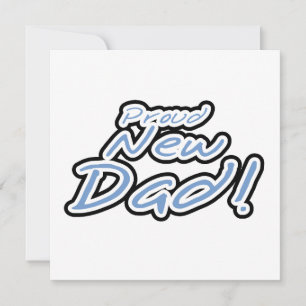 Blauwe/zwarte tekstgroep Nieuwe pap-cadeaus