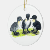 Blauwe Zweedse kuipen Keramisch Ornament (Links)