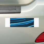 blauwe zwemster bumpersticker (Op auto)