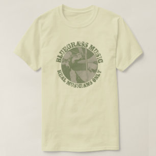 Blauwegrass Musicians alleen groene spelers T-shirt