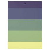 Blauwen + Groene kleurblokkeringsstreep Klembord (Achterkant)