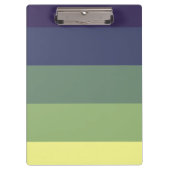 Blauwen + Groene kleurblokkeringsstreep Klembord (Voorkant)