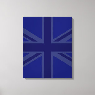 Blauwen voor een EU-vlag Britse vlag Canvas Afdruk