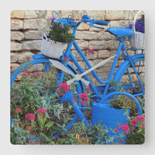 Blauwfiets. Vierkante Klok (Voorkant)