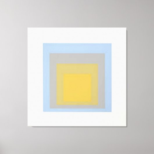 Blauwgeel Josef Alberts Canvas Afdruk (Voorkant)
