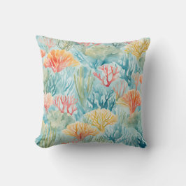 Blauwgeel Oranje Koraalrif Nautische Kust Kussen