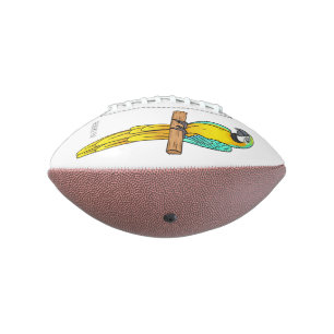 Blauwgele cartoon american football