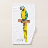 Blauwgele cartoon bad handdoek (Handdoek)