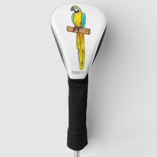 Blauwgele cartoon golfheadcover