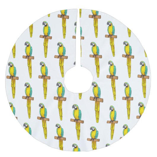 Blauwgele cartoon kerstboom rok (Voorkant)