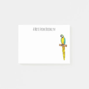 Blauwgele cartoon post-it® notes