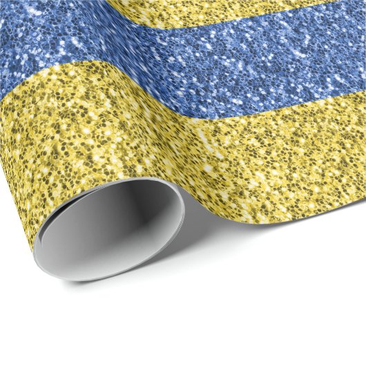 Blauwgele Oekraïense vlag Cadeaupapier (Rol Hoek)